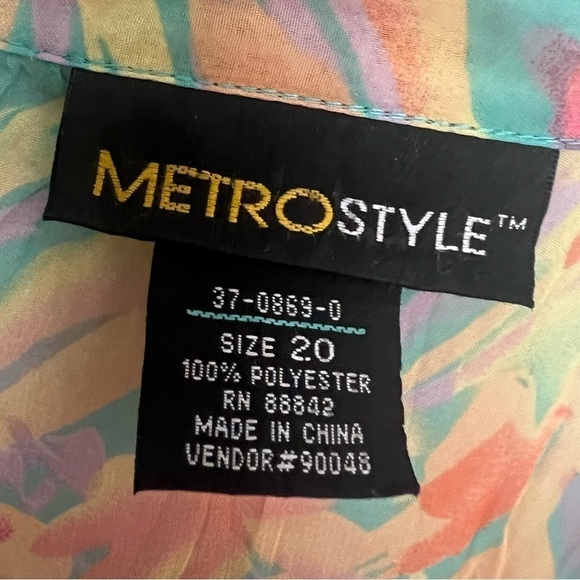 Metro Style Y2K Lace Ruffle Sleeveless Colorful Blouse 20 - Picture 2 of 6